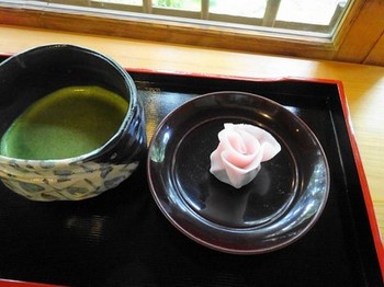 160402爲三郎記念館⑤、抹茶と季節の和菓子 (コピー).JPG
