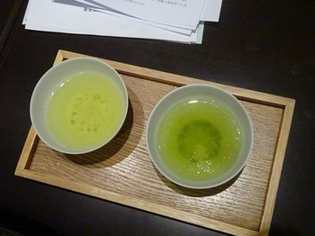 170411深緑茶房「お茶教室」⑨、千寿と深緑飲み比べ（２煎目） (コピー).JPG